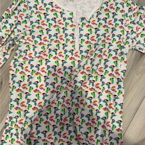 roller rabbit parrot pajama long sleeve shirt